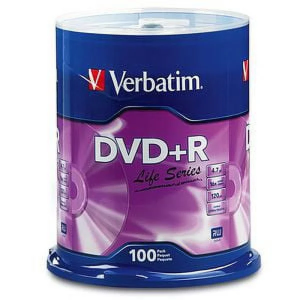 Life Series DVD+R 4.7GB 16X Recordable Blank Disc 100 Pack Spindle