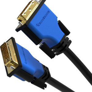 DVI to DVI Monitor Cable (25FT, 24+1 Dual Link, Digital Video Cable, Male to Male) - for Gaming, DVD, Laptops, HDTV and Projector